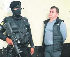  ?? FOTO: EL HERALDO ?? Víctor Hugo Díaz Morales, alias “El Rojo”, fue detenido la noche del sábado en el bulevar Los Próceres en la capital guatemalte­ca.