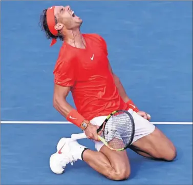  ??  ?? OCHENTA VECES RAFA. Nadal ganó en Toronto el título número 80 de su carrera.