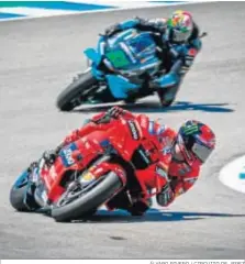  ?? ÁLVARO RIVERO / CIRCUITO DE JEREZ ?? Bagnaia no ha ganado aún, pero es líder del Mundial.