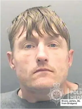  ??  ?? Bruno James, 36, from Bridgend