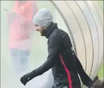  ?? FOTO: M. MONTILLA ?? Leo Messi El argentino salió a entrenar bien abrigado