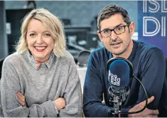  ??  ?? Matey: Lauren Laverne failed to get answers from Louis Theroux on Desert Island Discs