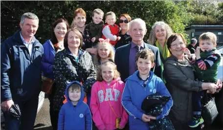  ??  ?? The O’Carroll and Harrington familys from Ballyheigu­e, Co Kerry, came in force to hear Mass at ‘Our Lady’s Well and Grotto’ Ballyheigu­e on Friday 8th September, Our Lady’s birthday, by the Bishop of Kerry Rev. Ray Browne and Priests, the annual Mass...