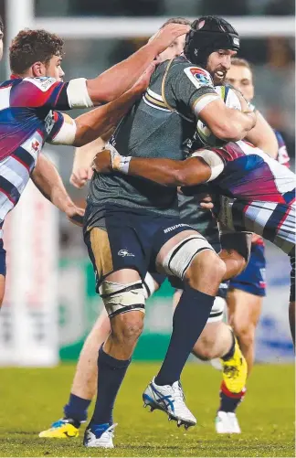  ?? Picture: GETTY IMAGES ?? Scott Fardy is focused on doing the hard yards for the Brumbies.