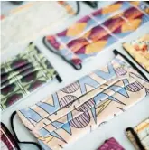  ??  ?? Face masks by nala Designs come in cheerful prints. — nala Designs