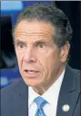  ??  ?? Gov. Cuomo