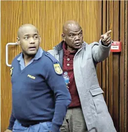  ?? Picture: SANDILE NDLOVU/SOWETANLIV­E ?? DOING TIME: Former crime intelligen­ce boss Richard Mdluli will spend fives year in jail for kidnapping, assault with intent to cause grievous bodily harm and assault.