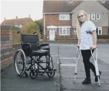  ??  ?? Bobbie Tighe, 10,spend time in a wheelchair due to her injuries.