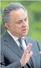  ??  ?? Russian deputy PM Vitaly Mutko.