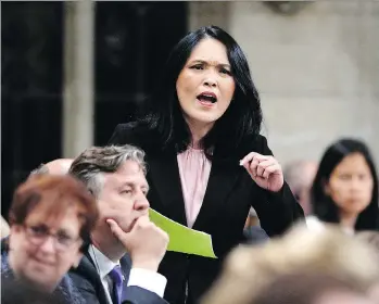  ?? JUSTIN TANG/THE CANADIAN PRESS ?? Federal NDP immigratio­n critic Jenny Kwan criticized immigratio­n officials for asking “insulting” questions, but fake marriages are a common scam used by residency applicants.