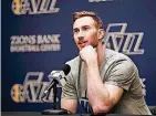  ?? [AP PHOTO] ?? Utah’s Gordon Hayward is an unrestrict­ed free agent July 1 if he opts out of his final guaranteed year at $16.7 million.