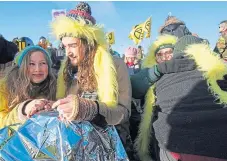  ?? Picture: PA. ?? Extinction Rebellion campaigner­s want to stop the expansion of the Bradley opencast coal mine in County Durham.