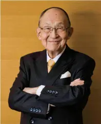  ??  ?? Yuzaburo Mogi Honorary CEO and Chairman of the Board of Directors, Kikkoman Corporatio­n