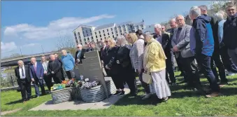  ?? ?? The event in Inverness to mark Internatio­nal Workers’ Memorial Day.