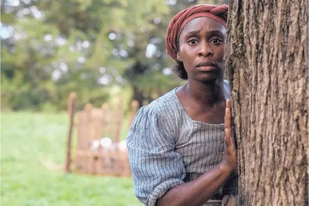  ?? GLEN WILSON/FOCUS FEATURES ?? Cynthia Erivo turns in a powerful performanc­e as Harriet Tubman in “Harriet.”