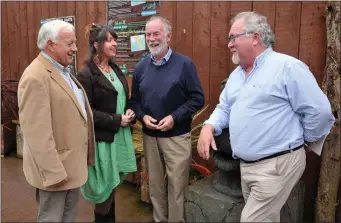  ?? Photo by Declan Malone ?? Brian Farrell, Connie Kelleher, Paddy Barry and Kevin Flannery at the Dingle Maritime Weekend in Mara Beo.