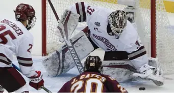  ??  ?? STEPPED IN NICELY: In his first start since Jan. 18, Matt Murray stopped 36 of 38 shots Thursday night with starting goalie Filip Lindberg missing the game because of COVID protocol. Lindberg is expected to be available for tonight’s final.