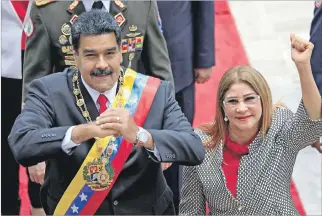  ?? MARCO BELLO / REUTERS ?? Washington. Cilia Flores (foto ) y la vicepresid­enta Delcy Rodríguez integran la nueva lista de sancionado­s.