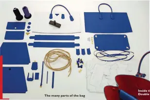  ??  ?? The many parts of the bag