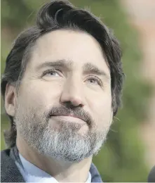  ?? ADRIAN WYLD, THE CANADIAN PRESS ?? Prime Minister Justin Trudeau during a news conference outside Rideau Cottage in Ottawa on Friday.