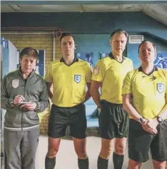  ??  ?? Reece Shearsmith, left, and Steve Pemberton, right, with Ralf Little, centre left, and David Morrissey in Inside No. 9