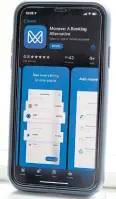  ??  ?? The Monese app is pictured on a mobile phone.