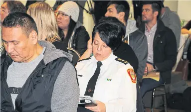  ?? JENNIFER YANG TORONTO STAR ?? Thunder Bay police Chief Sylvia Hauth didn’t mention racism in her first response to a damning report about her force.