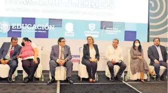  ?? GERARDO AGUIRRE ?? Maru Campos presidió reunión nacional de directores de Cobach