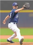  ?? JEFF HANISCH / USA TODAY SPORTS ?? Brent Suter has made 44 major-league appearance­s, 22 as a starter and 22 in relief.