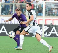  ??  ?? In bianconero Kevin Lasagna in azione con la maglia della sua squadra attuale, l’udinese