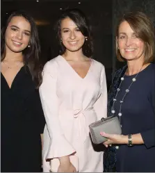  ??  ?? At the 2018 Rose of Tralee Fashion Show in Festival Dome, Tralee on Sunday evening were Emma, Eleanor and Caroline Crowley.