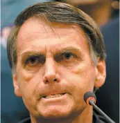  ?? PHOTO AFP ?? Jair Bolsonaro, candidat d’extrême droite, est le grand favori du second tour prévu le 28 octobre.
