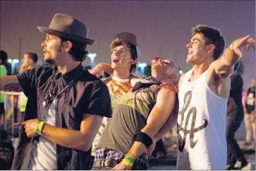  ?? Tony Rivetti Jr.
Warner Bros Pictures ?? SHILOH FERNANDEZ, left, Alex Schaffer, Jonny Weson and star Zac Efron in “We Are Your Friends.”