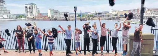  ??  ?? A class of autistic children from Bryn Celynnog Comprehens­ive School threw their own pirate party in Cardiff Bay