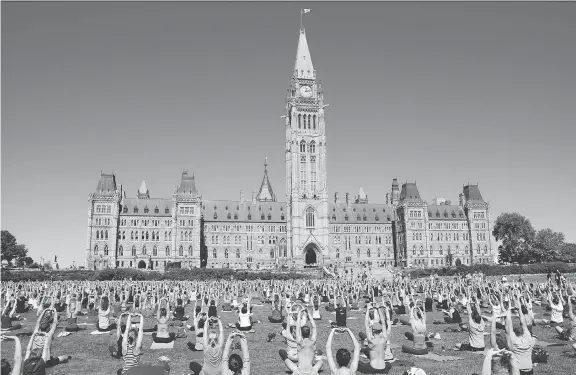  ??  ?? Despite increased security on Parliament Hill, it is still accessible to people — part of a “soft on people, hard on vehicles” approach.