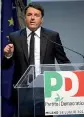  ??  ?? Segretario Pd. Matteo Renzi