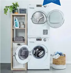  ??  ?? For a stylish pair, find the perfect Haier Product match for your existing Haier washer or dryer.