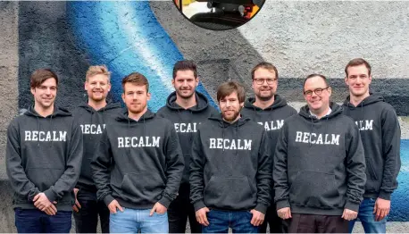  ??  ?? Das Team von Recalm reduziert mit seinem System den Lärm in Landmaschi­nen.