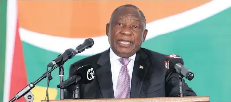  ?? News Agency (ANA) ?? PRESIDENT Cyril Ramaphosa at the Day of Reconcilia­tion speech in Bergville, Kwazulu-natal. | MOTSHWARI MOFOKENG African