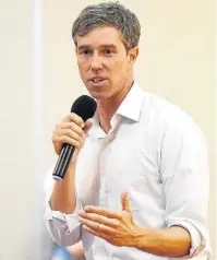  ?? JAMES DURBIN/AP ?? Texas. Beto O’Rourke, jovem estrela democrata