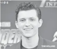  ??  ?? TOM HOLLAND