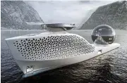  ?? /Bloomberg ?? New frontier: Aaron Olivera’s ambitious Earth 300 superyacht, which could cost up to $700m, will be powered by a zero-emission atomic plant.