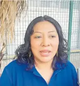  ?? /NORMA MARCIAL ?? Alejandra Zamora dijo que la Comuna administra nueve pozos