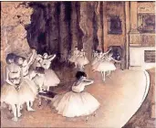  ?? FOTO: SMKP ?? Beispiel für eigenständ­ige GrisailleM­alerei: Edgar Degas, „Ballettpro­be auf der Bühne“, Öl auf Leinwand, 1874.
