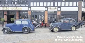  ??  ?? Peter Lockley’s photo of two Flying Standards