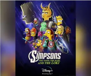  ?? CAPTuRA de PANTAllA ?? El episodio estará protagoniz­ado por Bart y Loki, junto con otros personajes de la serie de Matt Groening.