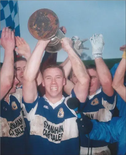  ??  ?? Killavulle­n celebrate their County Final success in 2000
