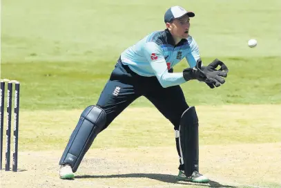  ??  ?? James Bracey during the tour match between Australia XI and the England Lions in Gold Coast, Australia