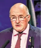  ??  ?? GAA President John Horan has made it clear that locks will stay on the gates of all club and county grounds (below) while social distancing rules are in place