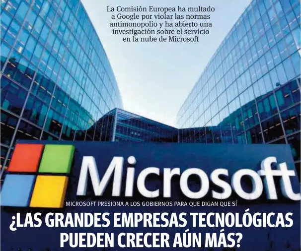  ?? ?? Google, Meta, Amazon y Apple han enfrentado acusacione­s de que son monopolios y los reguladore­s han intentado bloquear sus acuerdos.